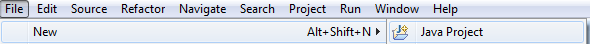 Eclipse New Project